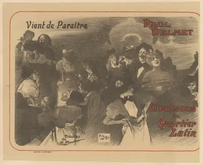 Chansons de Montmartre, Paul Delmet av Théophile Alexandre Steinlen