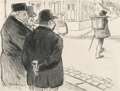 He Acts Like a Painter av Théophile Alexandre Steinlen
