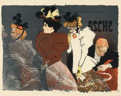 Illustration pour Asche de Fernand Vandérem av Théophile Alexandre Steinlen