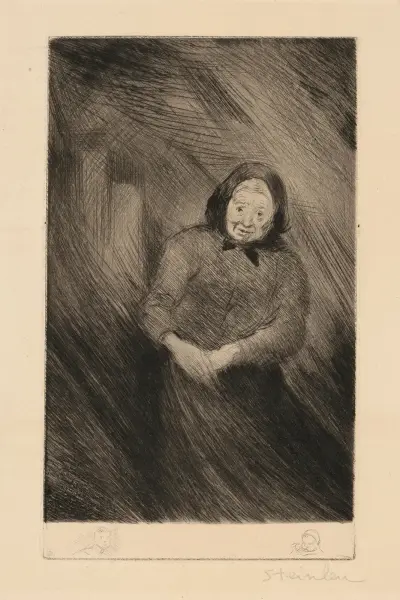 Jasante de la Vieille (Modernes bön) av Théophile Alexandre Steinlen