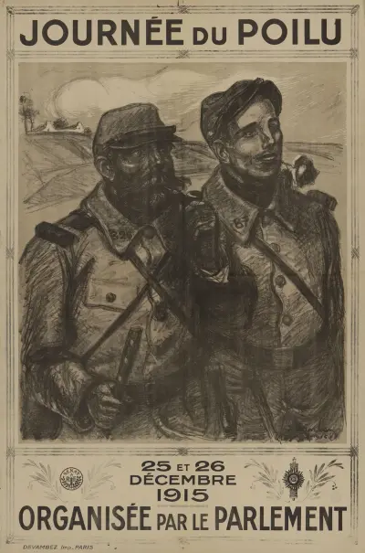 Journée du poilu 25 et 26 décembre 1915 organisée par le parlement av Théophile Alexandre Steinlen