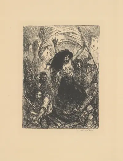 Barrikaden av Théophile Alexandre Steinlen
