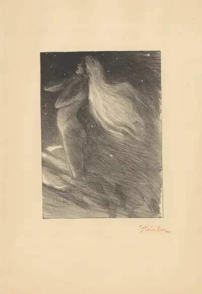 La Fée aux Cheveux d’Or, Poésie de Maurice Boukay av Théophile Alexandre Steinlen