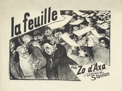 La Feuille, En vente partout, Par Zo d’Axa, Dessins de Steinlen av Théophile Alexandre Steinlen