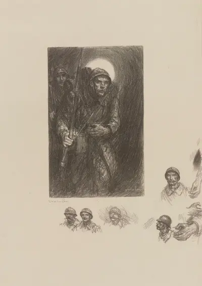 Kriget av Théophile Alexandre Steinlen