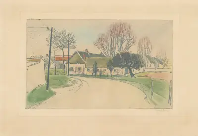 Huset vid byns ingång av Théophile Alexandre Steinlen