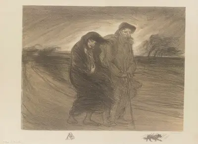 La rafale av Théophile Alexandre Steinlen