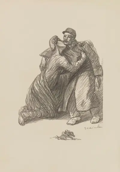 Hjälp till de sårade av Théophile Alexandre Steinlen