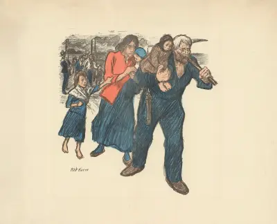 L’Attentat du Pas-de-Calais av Théophile Alexandre Steinlen