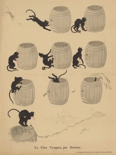 Le Clou Vengeur av Théophile Alexandre Steinlen