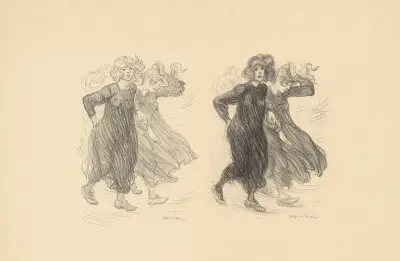Vindstöten av Théophile Alexandre Steinlen