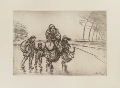 Vindkastet av Théophile Alexandre Steinlen