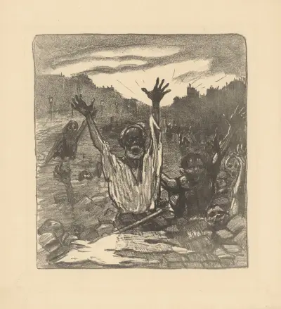 Stenarnas skrik! av Théophile Alexandre Steinlen