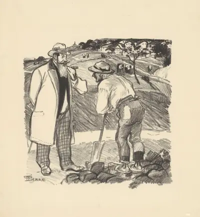 Stadsbudet på fältet av Théophile Alexandre Steinlen