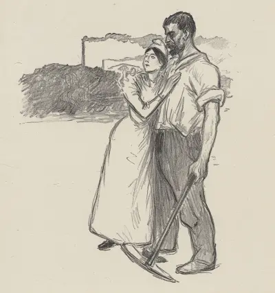 Le dernier asile de la liberté av Théophile Alexandre Steinlen
