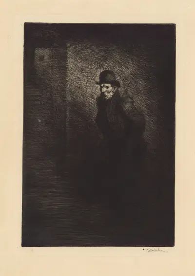 Den stackars figuren av Théophile Alexandre Steinlen