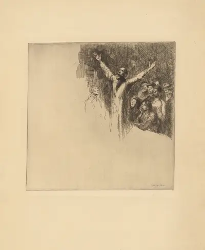 Profeten av Théophile Alexandre Steinlen