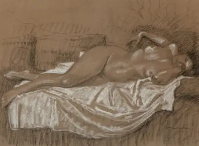 Modellens vila av Théophile Alexandre Steinlen