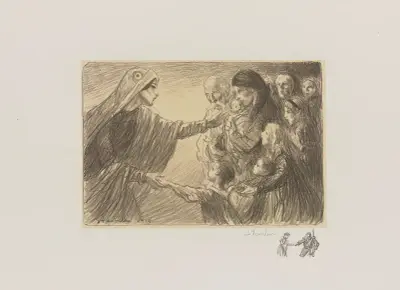 Le Secours national av Théophile Alexandre Steinlen