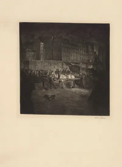 Skottkärran av Théophile Alexandre Steinlen