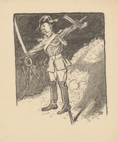 Den borgerliga fågelskrämman av Théophile Alexandre Steinlen