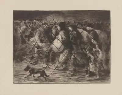De två processionerna av Théophile Alexandre Steinlen