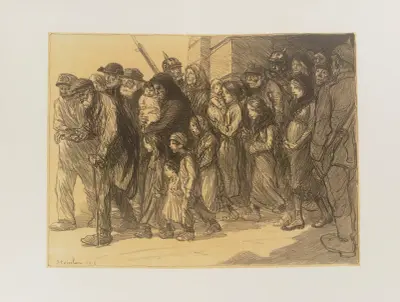 De internerade – utsläppta ur de tyska fängelserna av Théophile Alexandre Steinlen