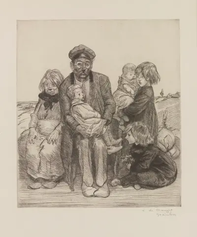De fattiga 2 av Théophile Alexandre Steinlen