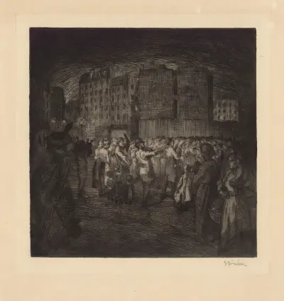 Små gatusångare av Théophile Alexandre Steinlen