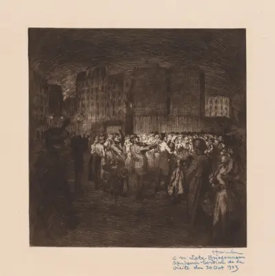 Little Street Singers av Théophile Alexandre Steinlen