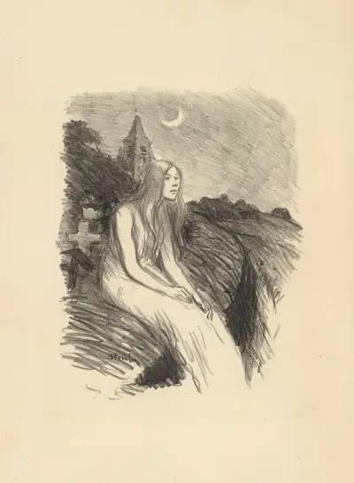 Min kära vän, dikt av Léon Durocher av Théophile Alexandre Steinlen