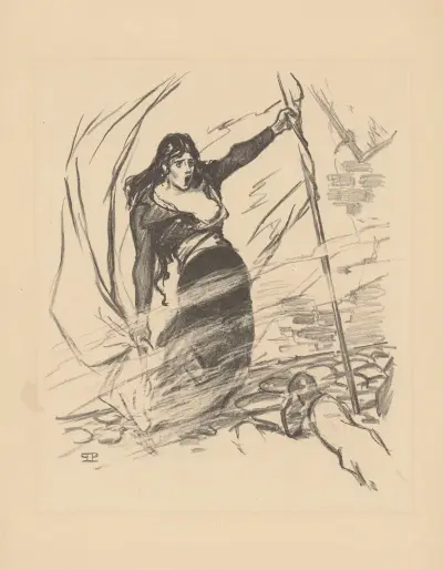 Mai 1871 av Théophile Alexandre Steinlen