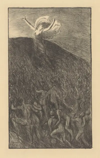Marsch mot ljuset av Théophile Alexandre Steinlen