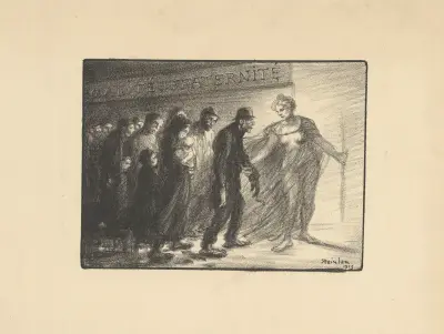 Verk från garderoben i 18:e arrondissementet av Théophile Alexandre Steinlen