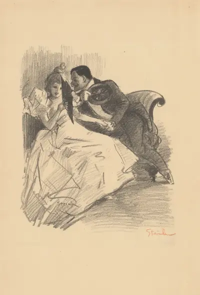 Lille make, poesi av L. Durocher av Théophile Alexandre Steinlen
