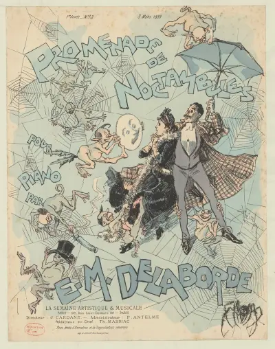 Nattvandrarnas promenad av Théophile Alexandre Steinlen