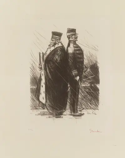 Saluons-les! av Théophile Alexandre Steinlen