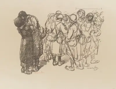 Ensam, ändå! av Théophile Alexandre Steinlen