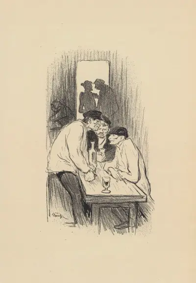 Sonneur, avec le monologue d’A. Bruant av Théophile Alexandre Steinlen
