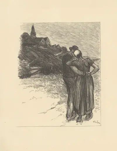 Spela, säckpipor! Dikt av Léon Durocher, musik av Paul Delmet av Théophile Alexandre Steinlen