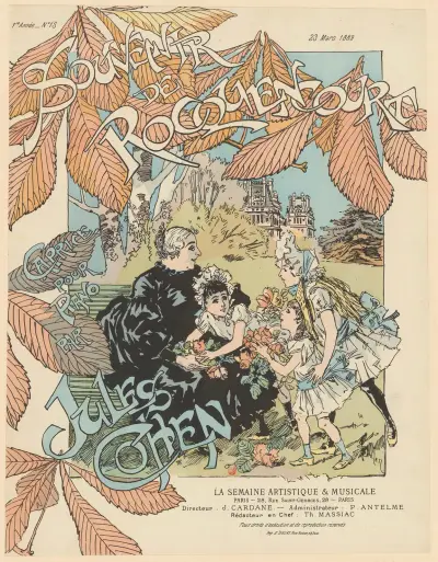 Souvenir de Rocquencourt, caprice pour piano par Jules Cohen av Théophile Alexandre Steinlen