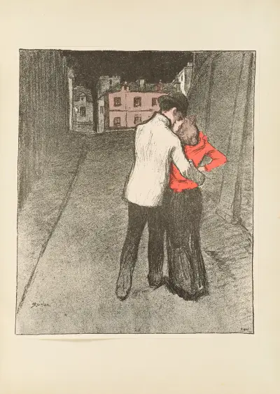 Suburban Love av Théophile Alexandre Steinlen