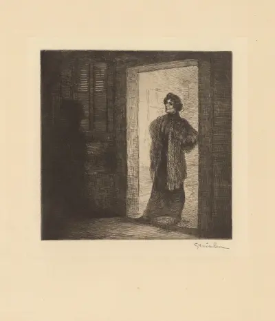 På tröskeln av Théophile Alexandre Steinlen