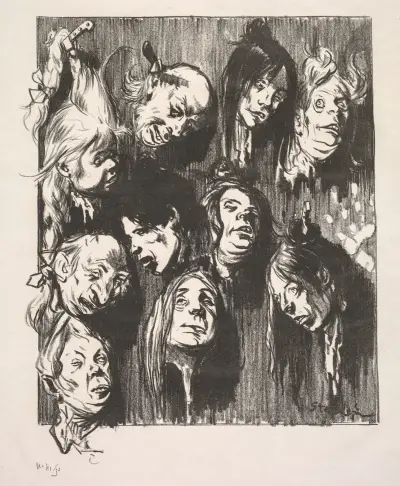 Ten Assassinations for a Penny av Théophile Alexandre Steinlen