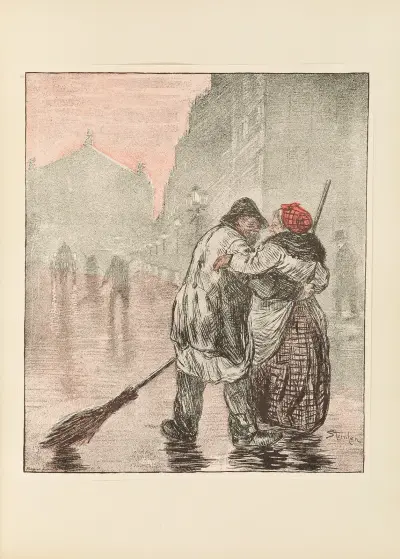 The Crossing-Sweepers av Théophile Alexandre Steinlen