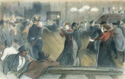 The Dance av Théophile Alexandre Steinlen