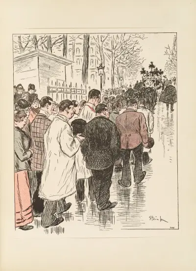 Begravningen av Théophile Alexandre Steinlen