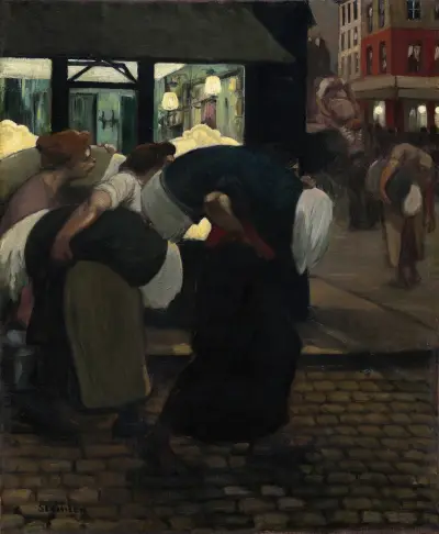 Tvätterskorna av Théophile Alexandre Steinlen