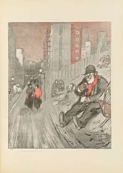 The Organ-Player av Théophile Alexandre Steinlen