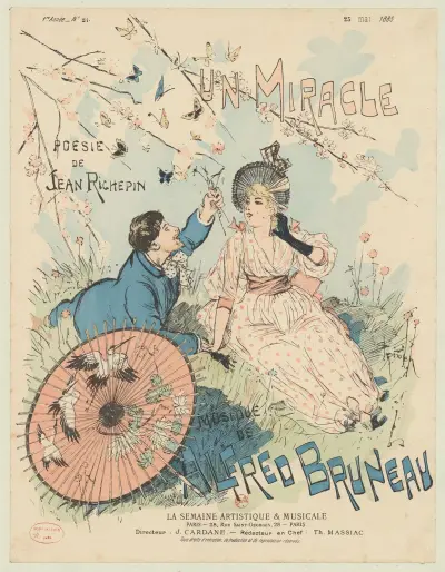 Un miracle, poésie de Jean Richepin av Théophile Alexandre Steinlen